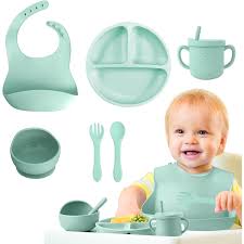 Set Vajilla De Silicona Para Bebe X6